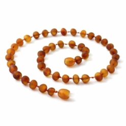 barnsteen ketting cognac mat