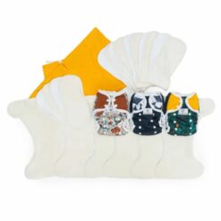 Bamboolik wasbare luiers set medium
