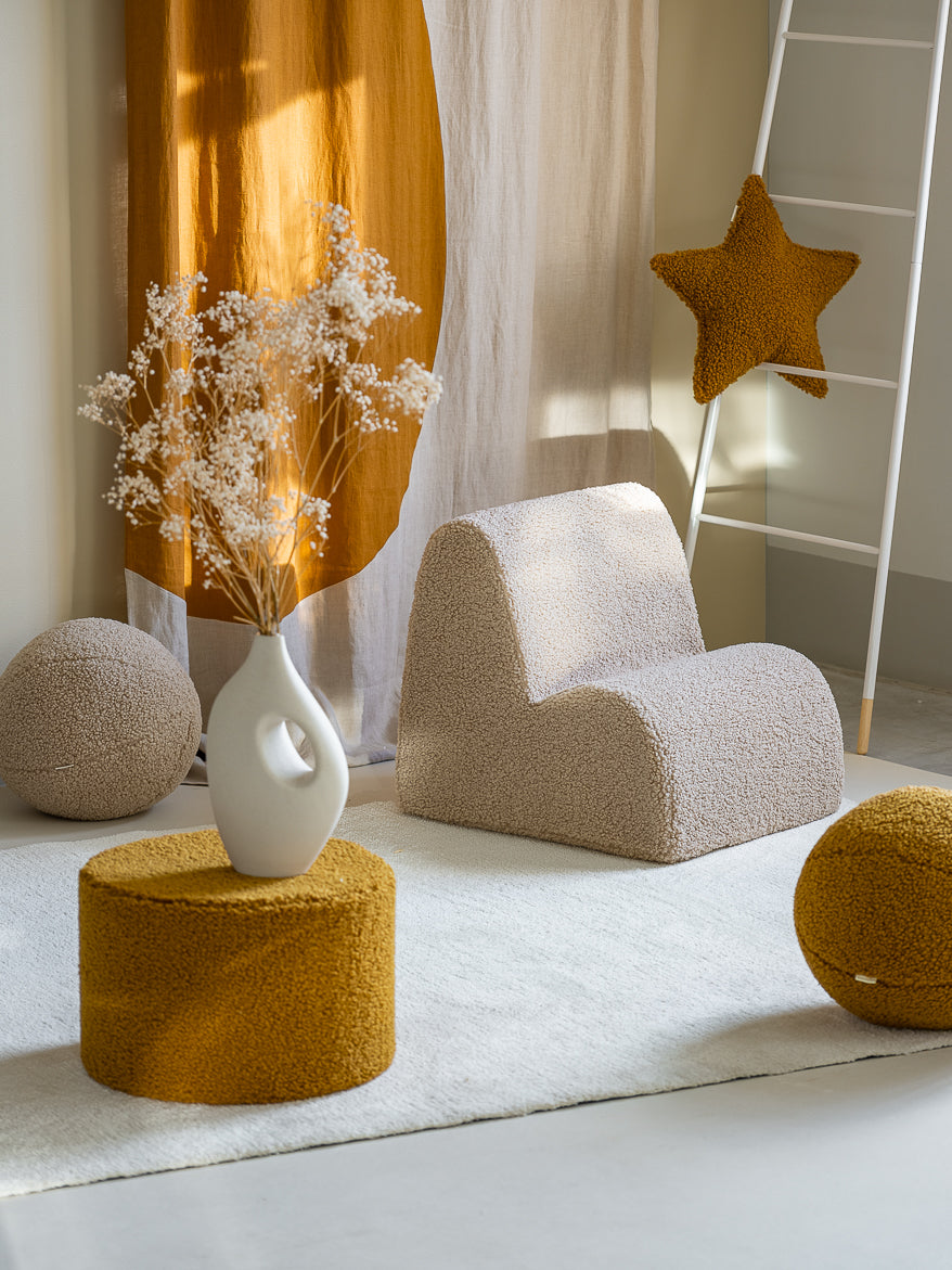 Wigiwama Pouf Rund - Ahorn Teddy – Bild 2