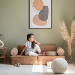 Alternative view of Wigiwama Settee Sofa - Toffee Rib