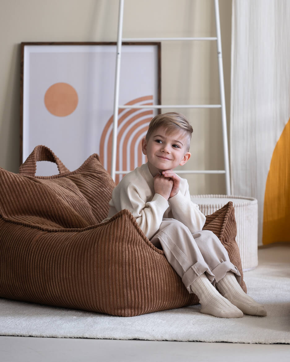 Wigiwama Sitzsack Stuhl - Toffee Rib – Bild 2