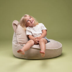 Alternative view of Wigiwama Sitzsack Bär - Dusty Beige Velvet