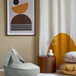 Wigiwama Sitzsack Kaninchen - Misty Green Velvet – Bild 4
