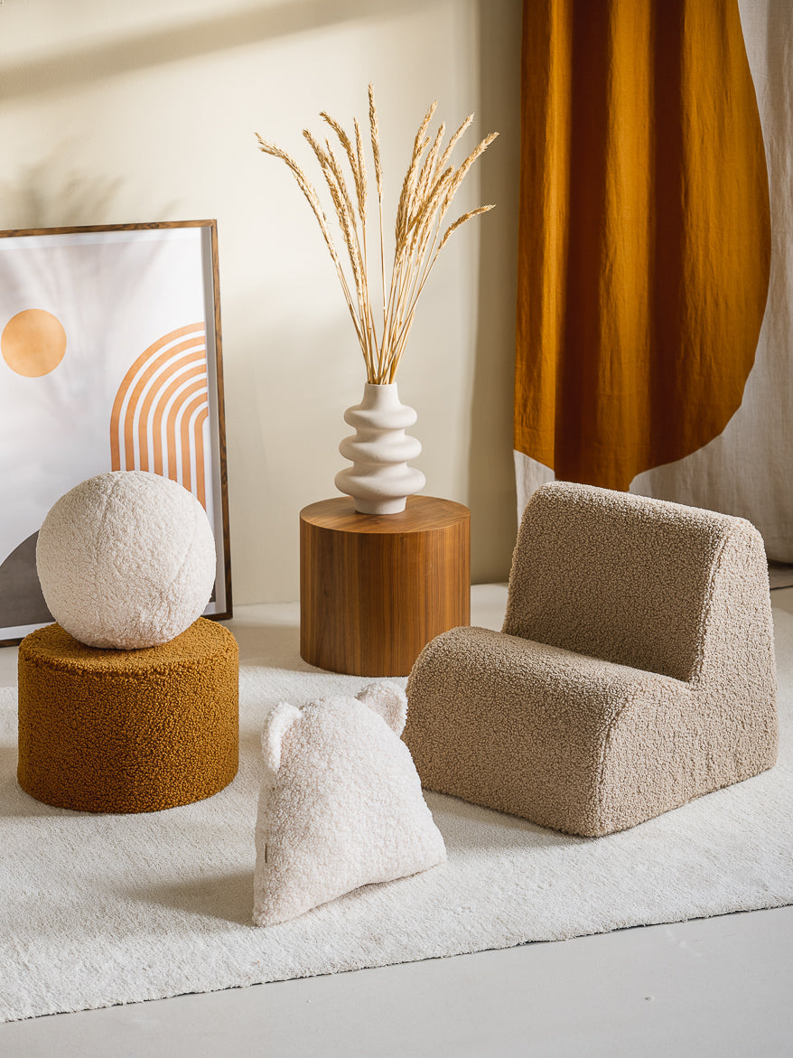 Wigiwama Pouf Rund - Ahorn Teddy – Bild 6