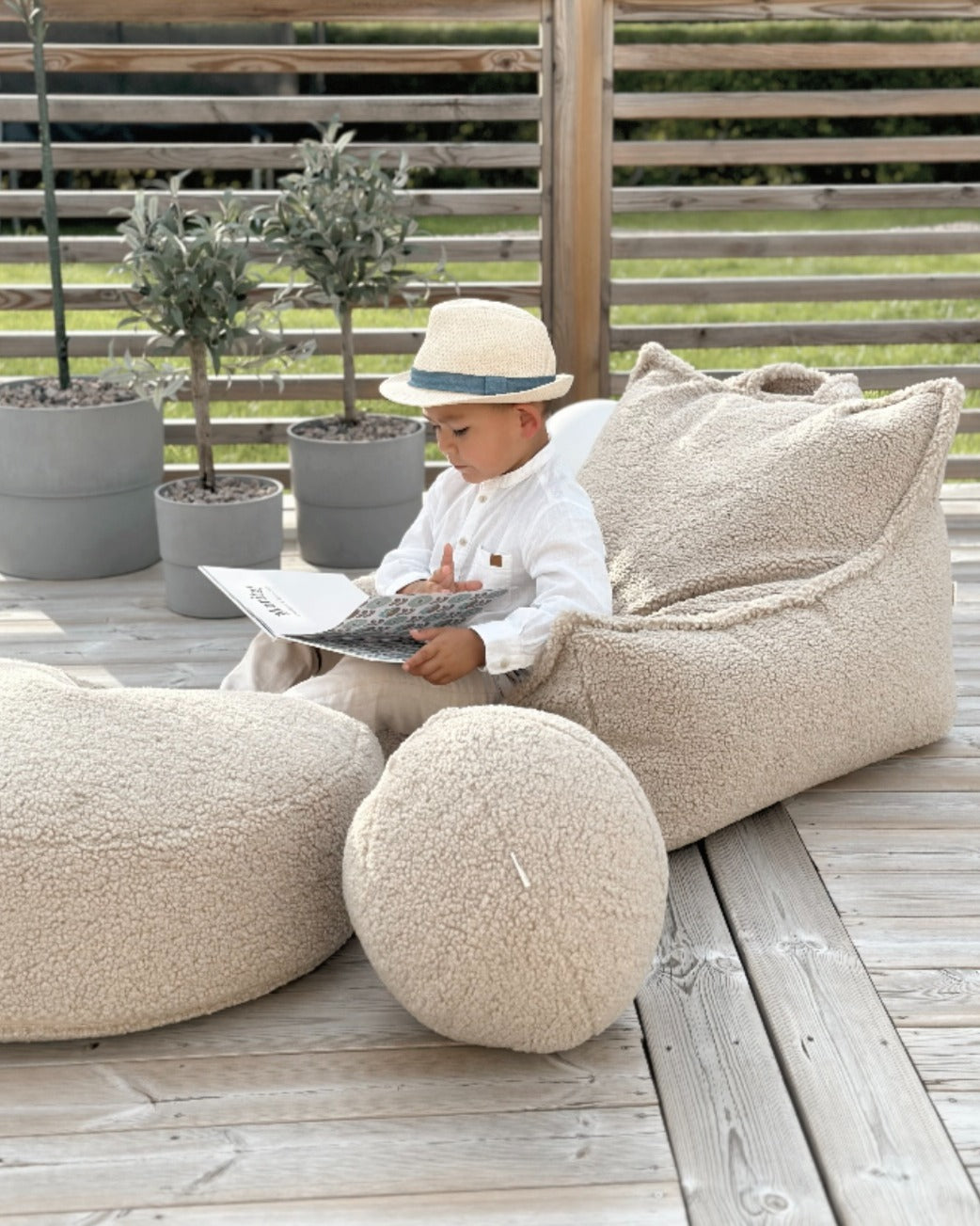Wigiwama Sitzsack Stuhl - Biscuit Teddy – Bild 7