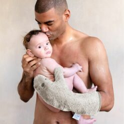 nifty baby shower glove vanilla papa met baby