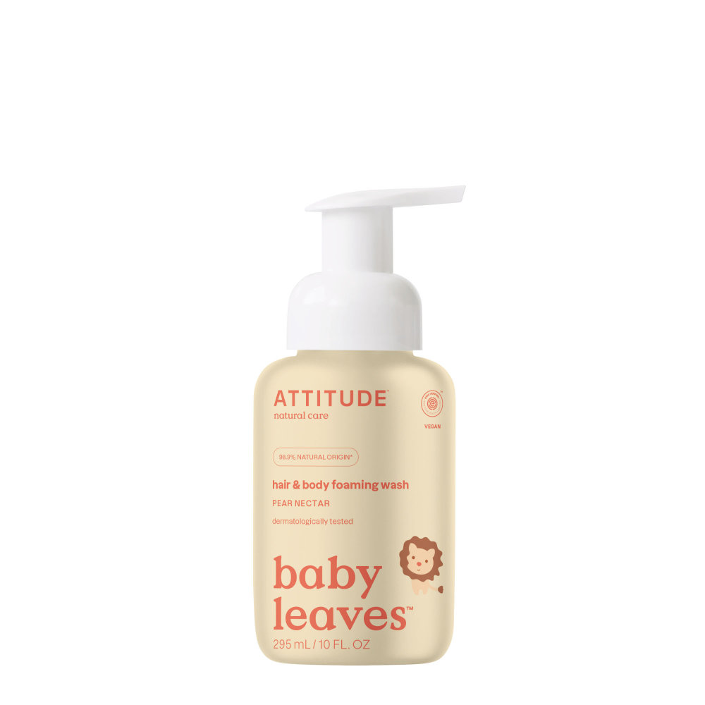 Attitude baby 2in1 foaming shampoo & body wash | pear nectar