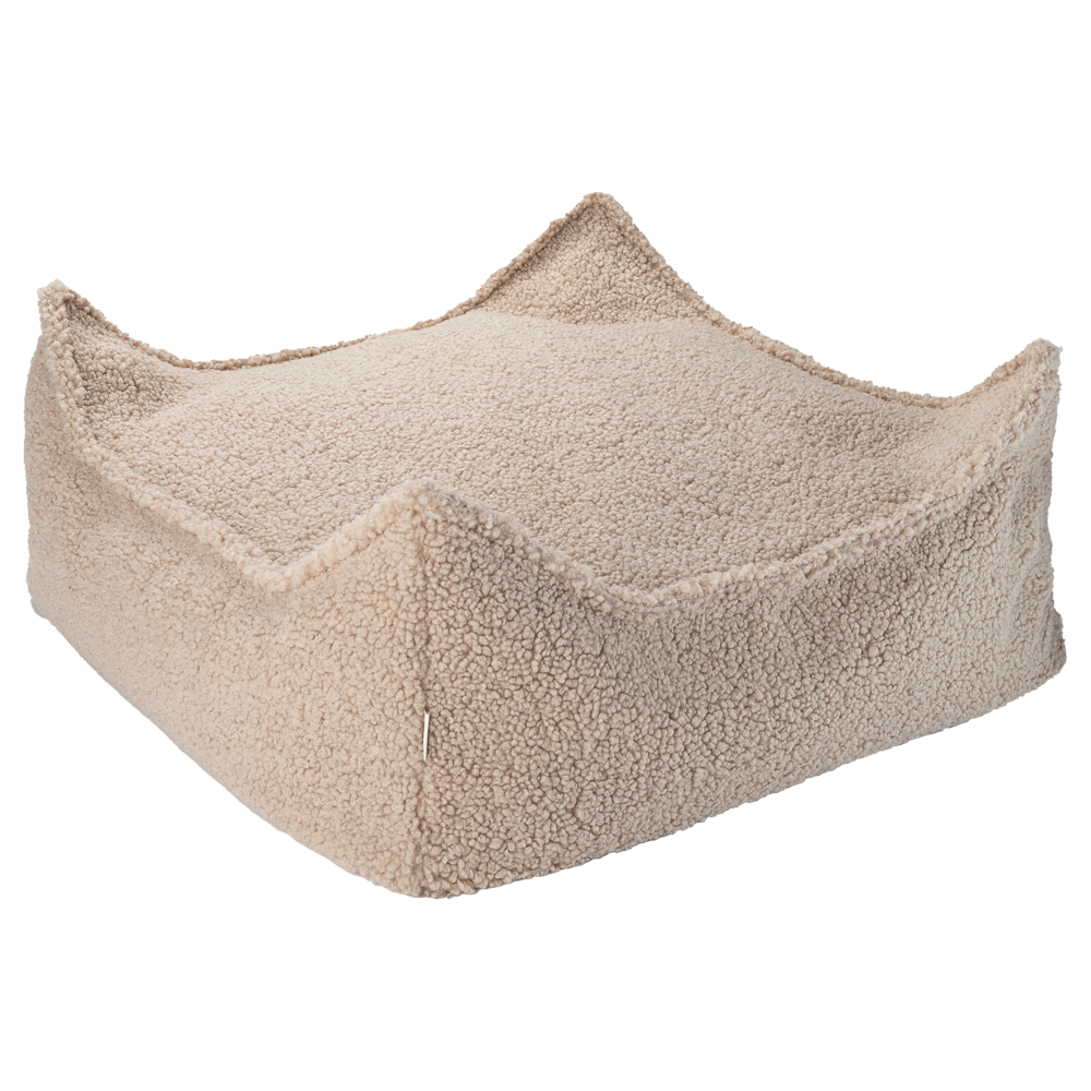 Wigiwama Poef Vierkant - Biscuit Teddy