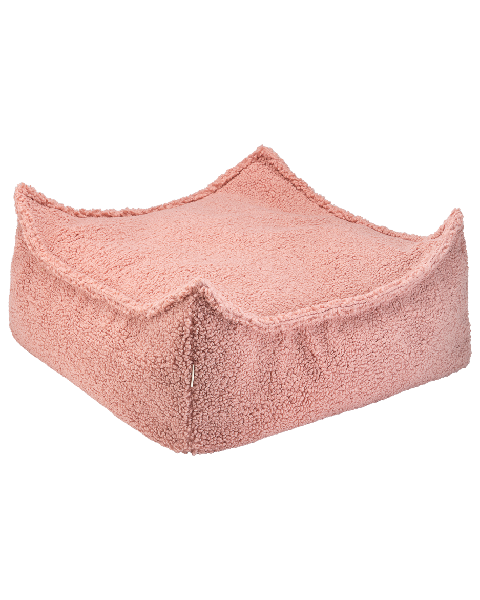 Wigiwama Poef Vierkant - Pink Teddy Guava