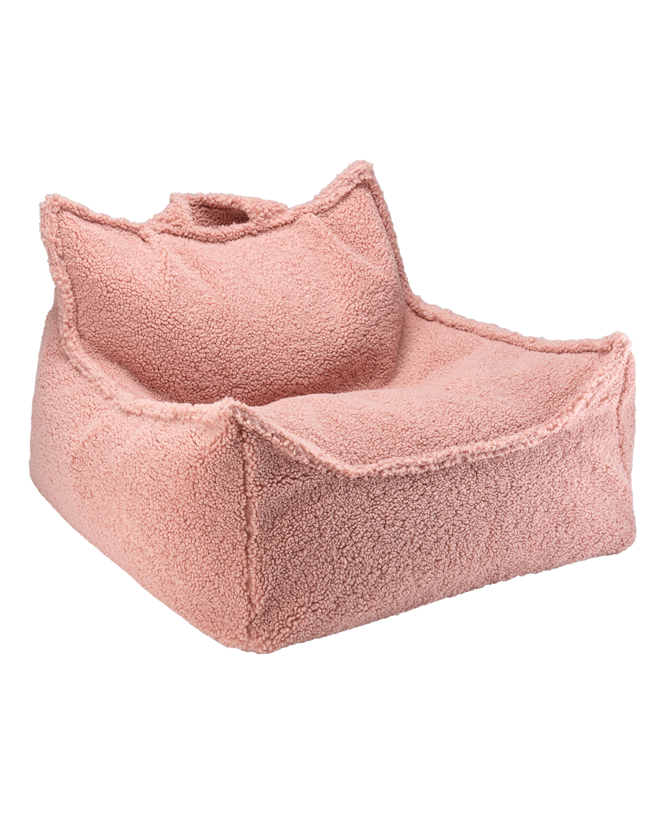 Wigiwama Zitzak Stoel - Teddy guava Pink