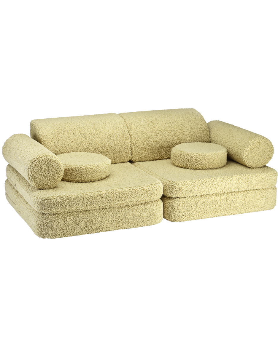 Wigiwama Settee Sofa - Matcha Teddy
