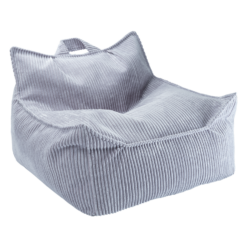 Wigiwama Zitzak Stoel - Blueberry Blue Rib