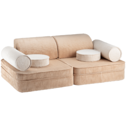 Wigiwama Settee Sofa - Brown Sugar Rib