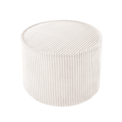 Wigiwama Poef Rond - Marshmallow Rib
