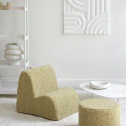 Alternative view of Wigiwama Pouf Rund - Matcha Teddy