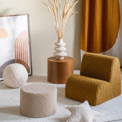 Alternative view of Wigiwama Pouf Rund - Biscuit Teddy