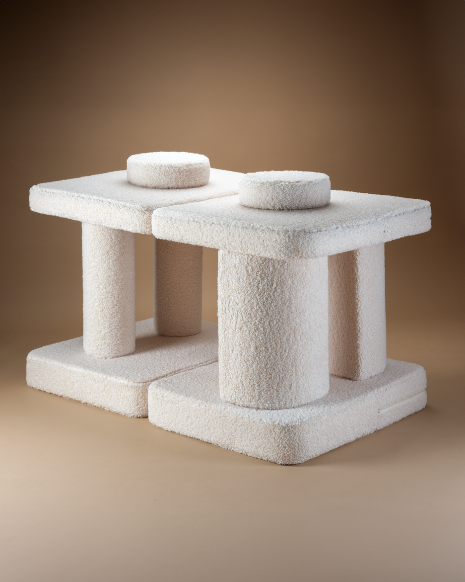 Wigiwama Settee Sofa - Creme Weiß Teddy – Bild 3