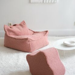 Alternative view of Wigiwama Pouf Cloud - Pink Guava Teddy