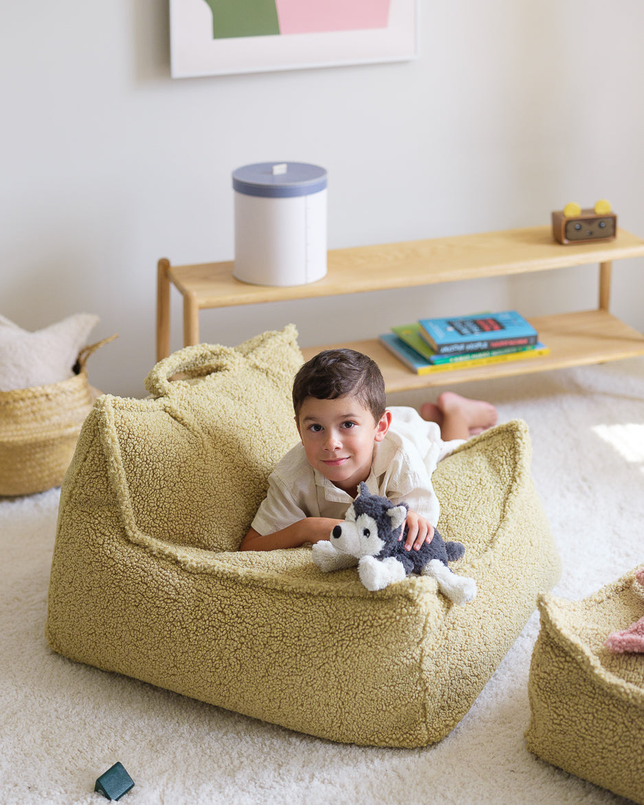 Wigiwama Sitzsack Stuhl - Matcha Teddy – Bild 3