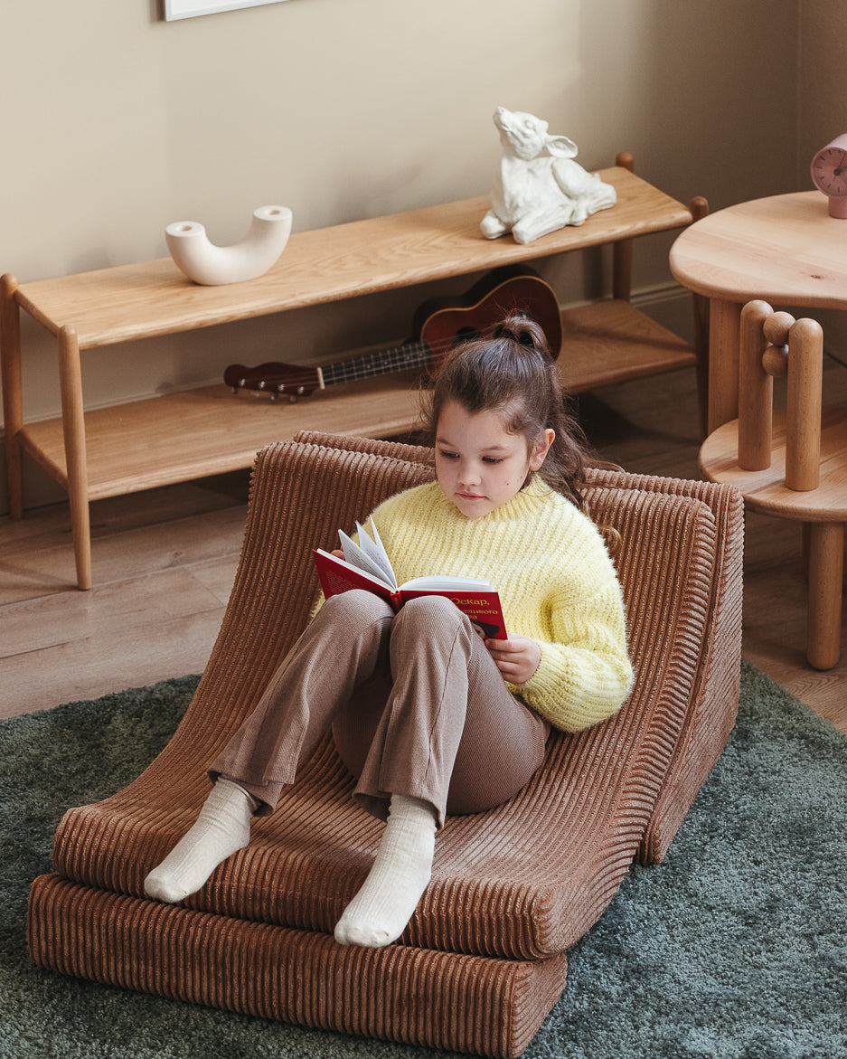 Wigiwama Moon Chair - Toffee Rib – Bild 2