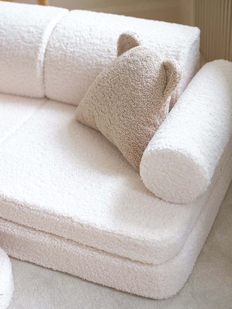Wigiwama Settee Sofa - Creme Weiß Teddy – Bild 4