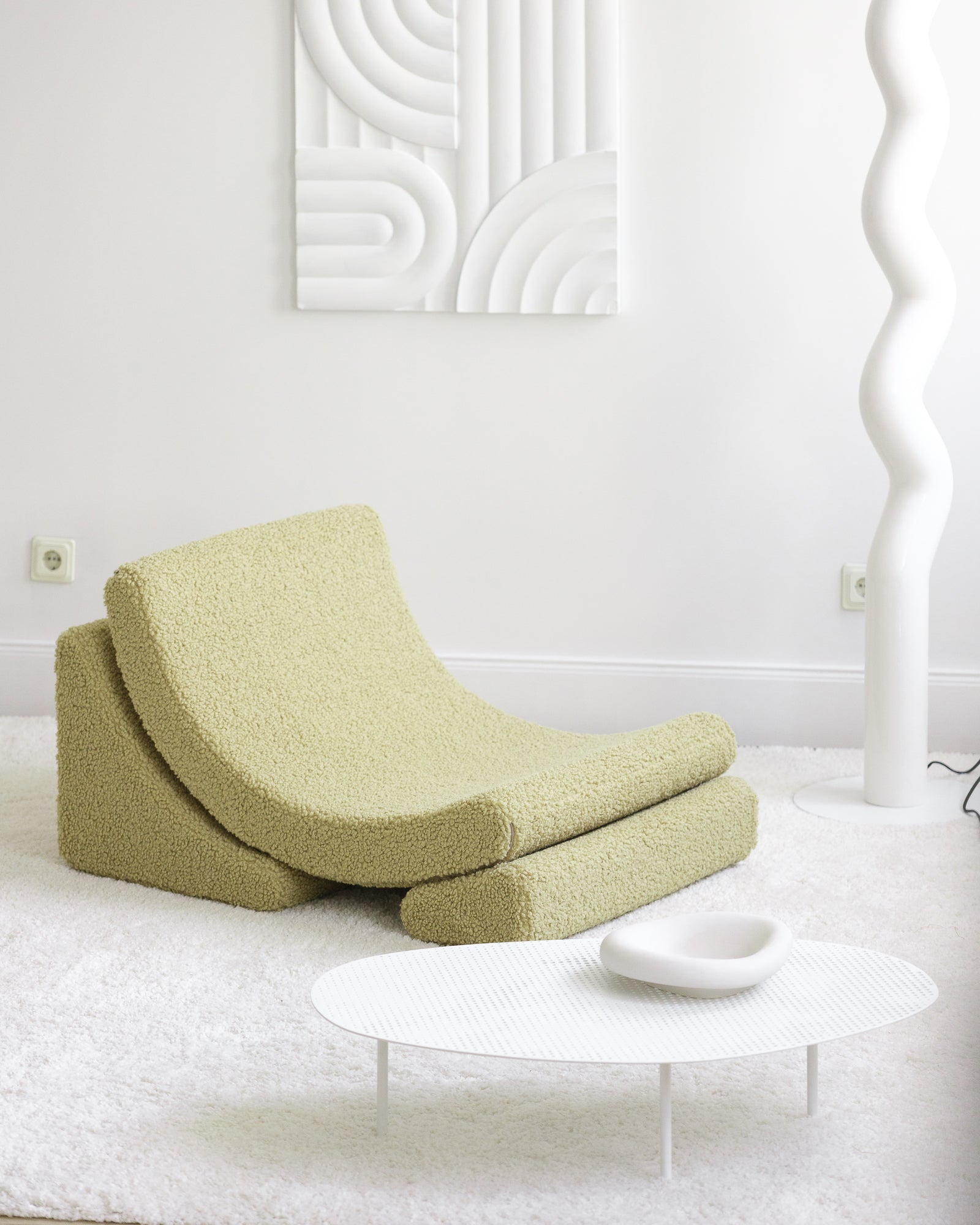 Wigiwama Moon Chair - Matcha Teddy – Bild 3