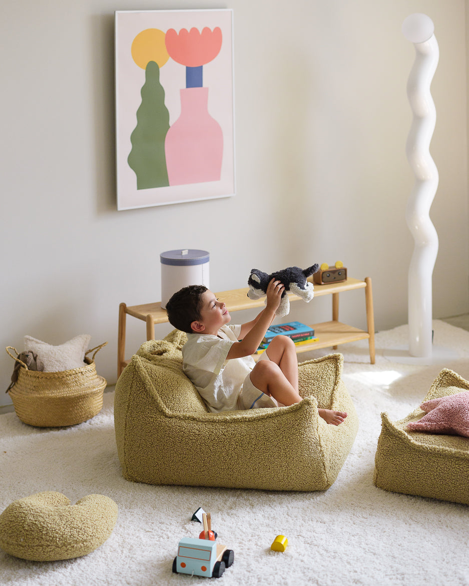 Wigiwama Sitzsack Stuhl - Matcha Teddy – Bild 4