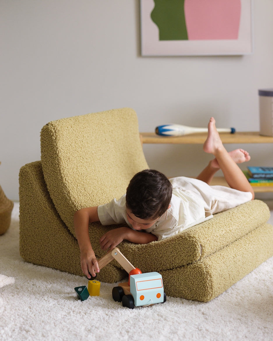 Wigiwama Moon Chair - Matcha Teddy – Bild 4