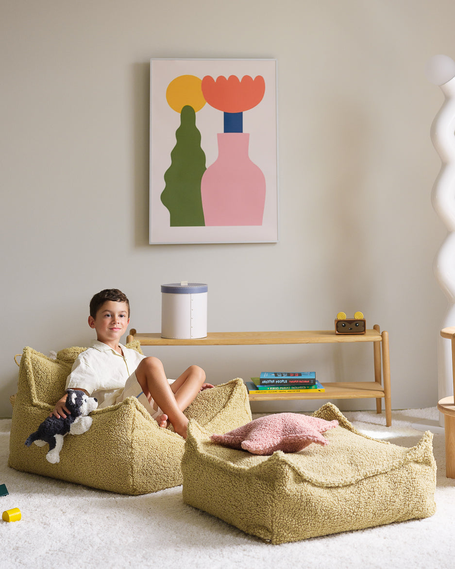 Wigiwama Sitzsack Stuhl - Matcha Teddy – Bild 5