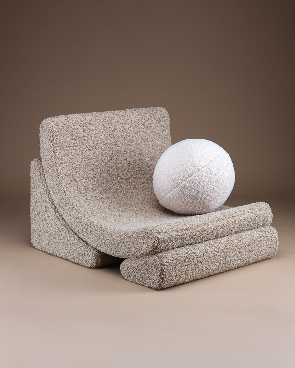 Wigiwama Moon Chair - Biscuit Teddy – Bild 4