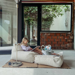 Alternative view of Wigiwama Pouf Square - Marshmallow Rib