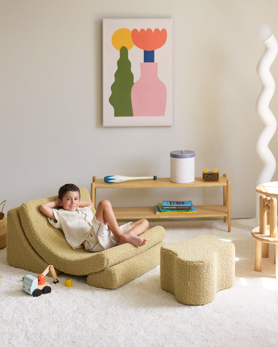 Wigiwama Moon Chair - Matcha Teddy – Bild 5