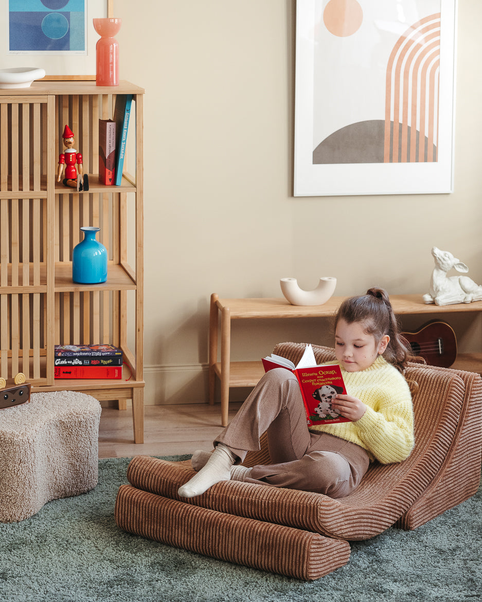 Wigiwama Moon Chair - Toffee Rib – Bild 6