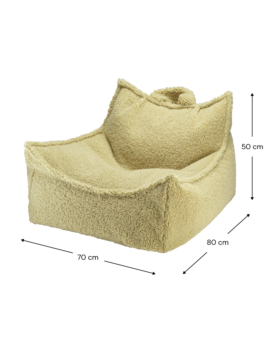 Wigiwama Sitzsack Stuhl - Matcha Teddy – Bild 7