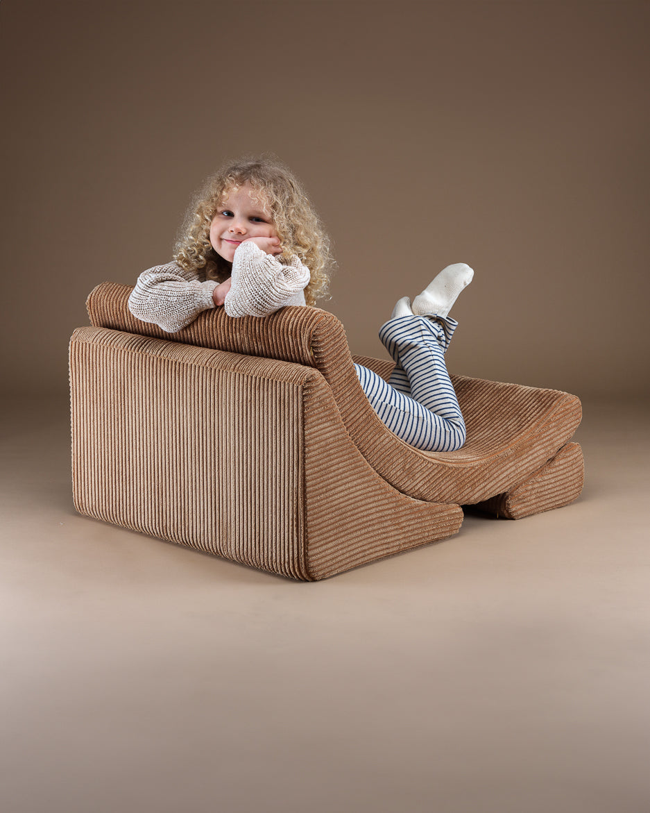 Wigiwama Moon Chair - Toffee Rib – Bild 7