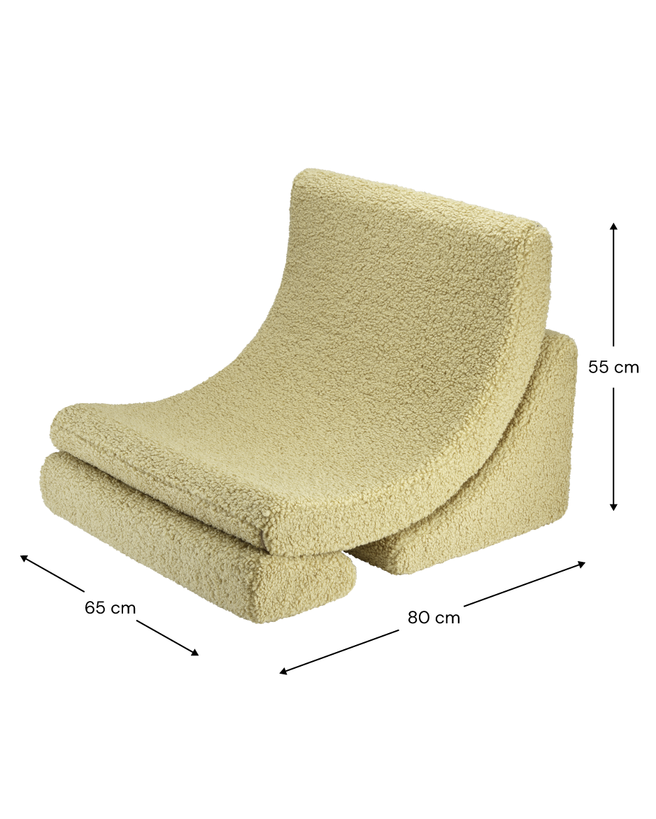 Wigiwama Moon Chair - Matcha Teddy – Bild 7