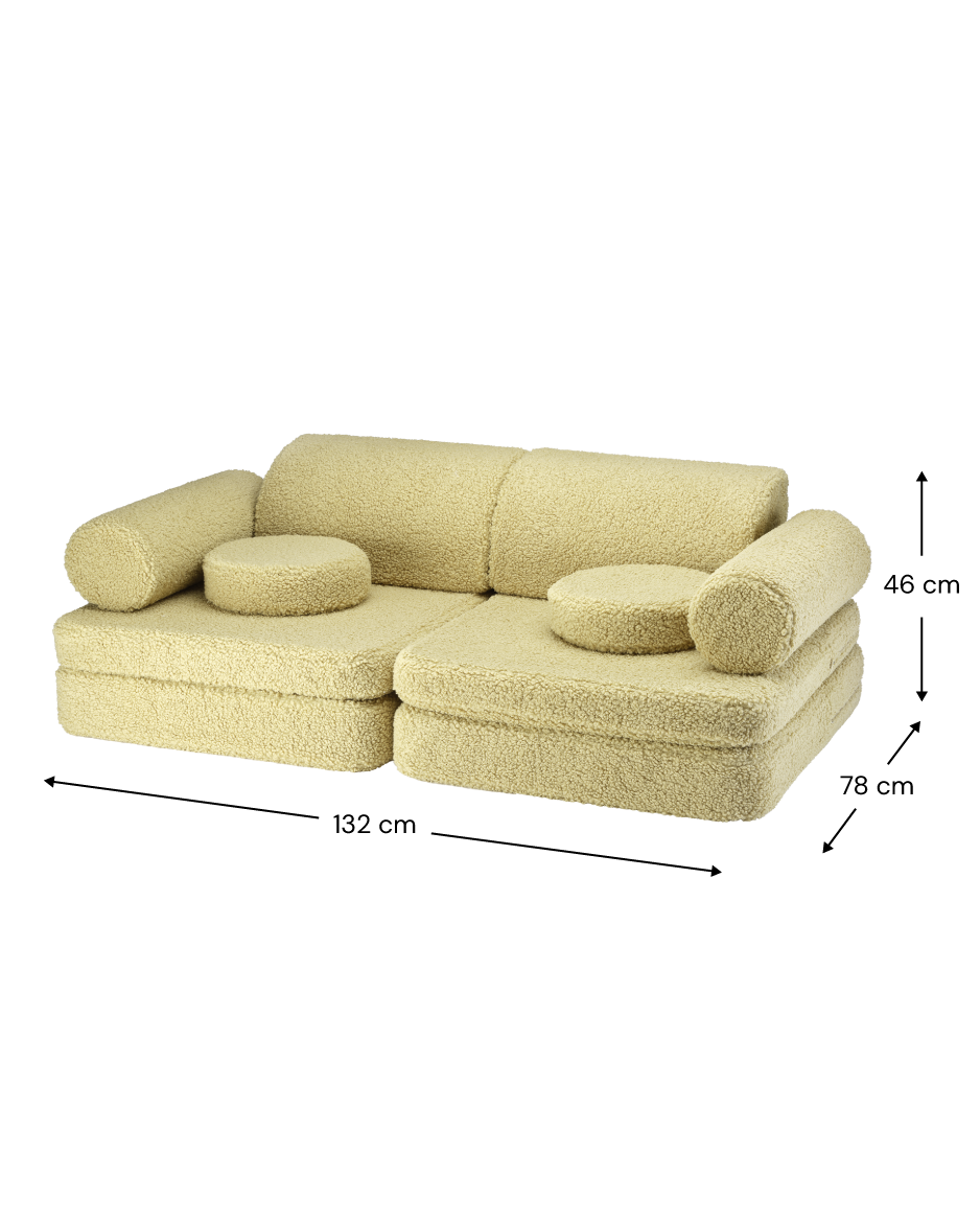 Wigiwama Settee Sofa - Matcha Teddy – Bild 10