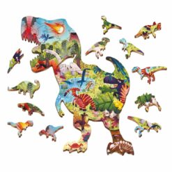 Ludattica woody puzzel dinosaurus gelegd