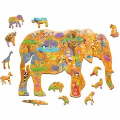 Ludattica woody puzzel savanne gelegd