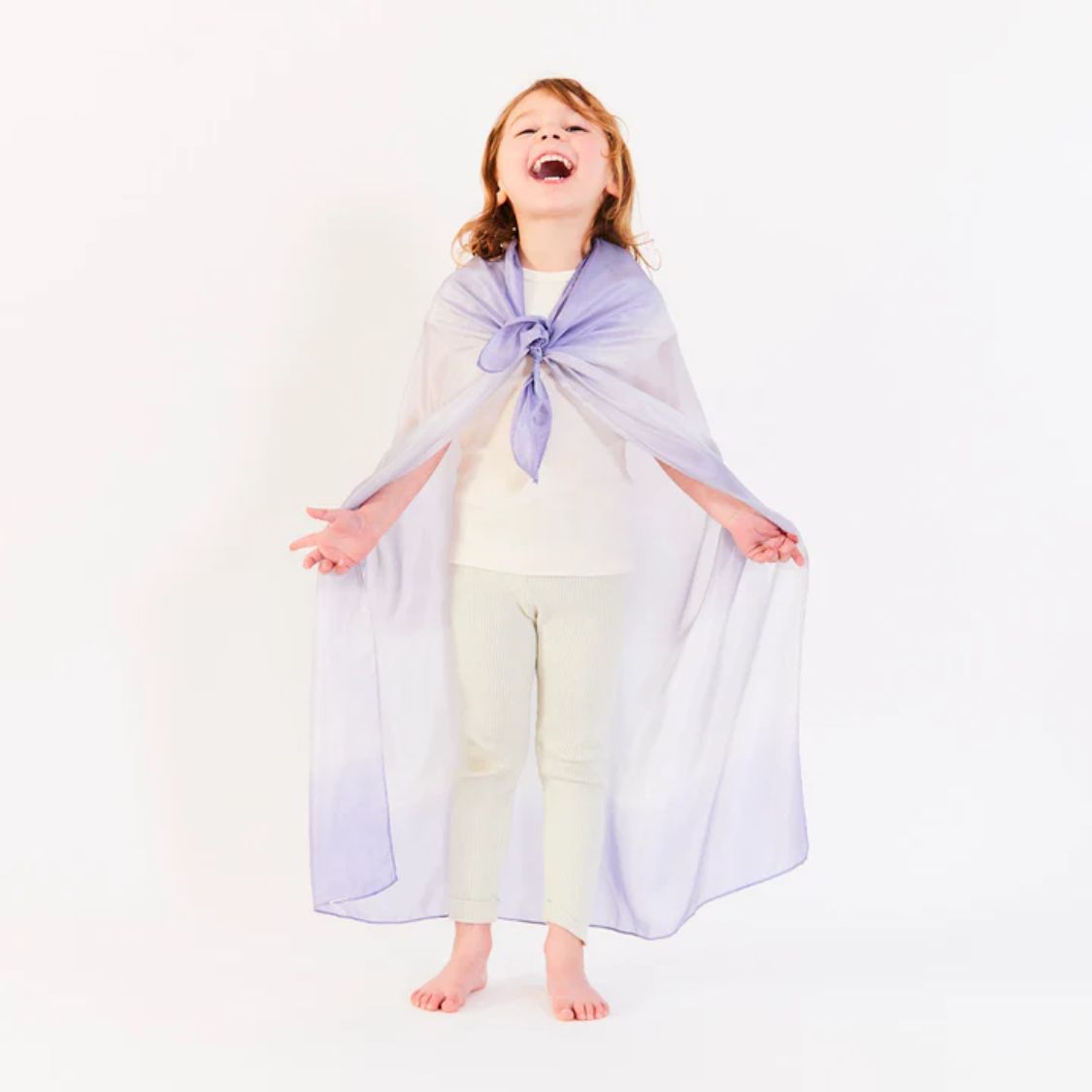 Sarah's Silks earth classic steen speelzijde cape