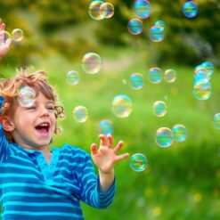 pustefix bellenblaas kind