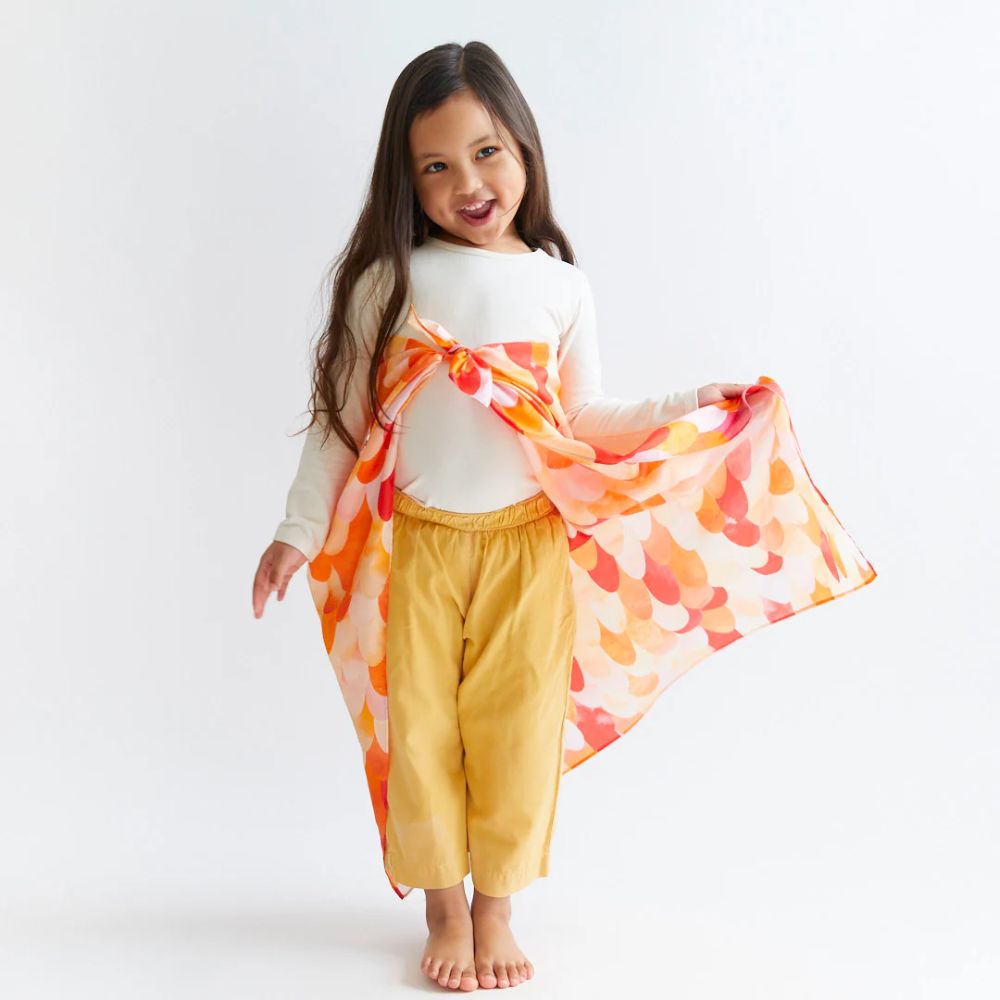 Sarah's Silks dino speelzijde rood kind