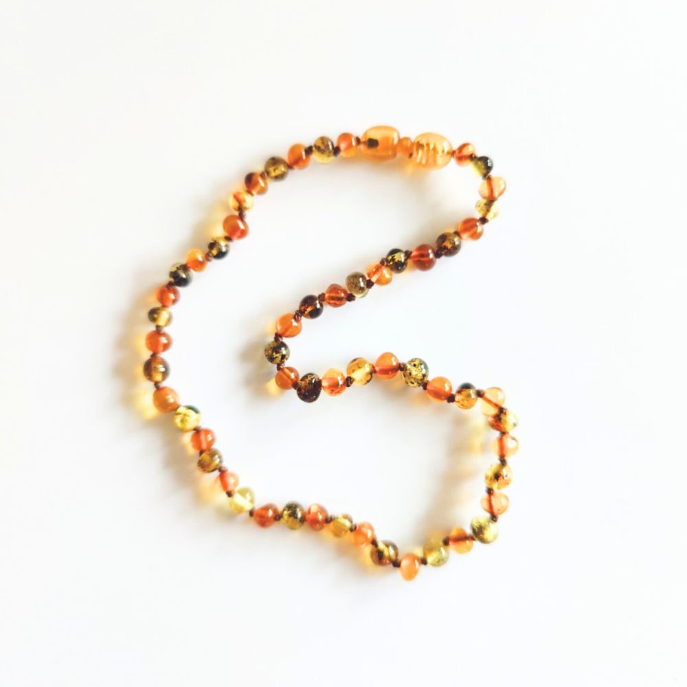 ketting cognac groen 34