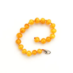 barnsteen armband honey troebel 14