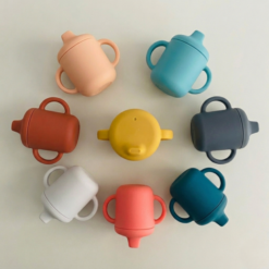 Ekobo Schnabeltasse aus Silikon | Cloud – Bild 3