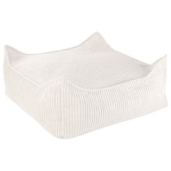 Wigiwama Poef Vierkant - Marshmallow Rib