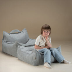 Wigiwama Zitzak Stoel - Peppermint Green Rib