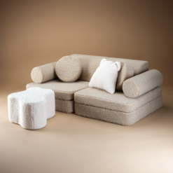 Alternative view of Wigiwama Settee Sofa - Biscuit Teddy