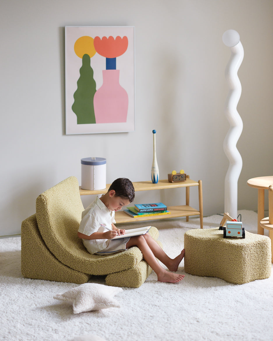 Wigiwama Pouf Cloud - Matcha Teddy – Bild 4