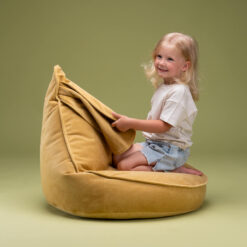 Wigiwama Sitzsack Kaninchen - Gesalzener Karamell Samt – Bild 5